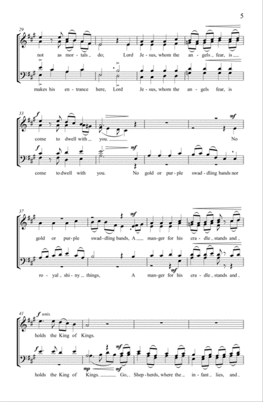 Shepherds, Rejoice! 4-Part scores gallery preview page 4