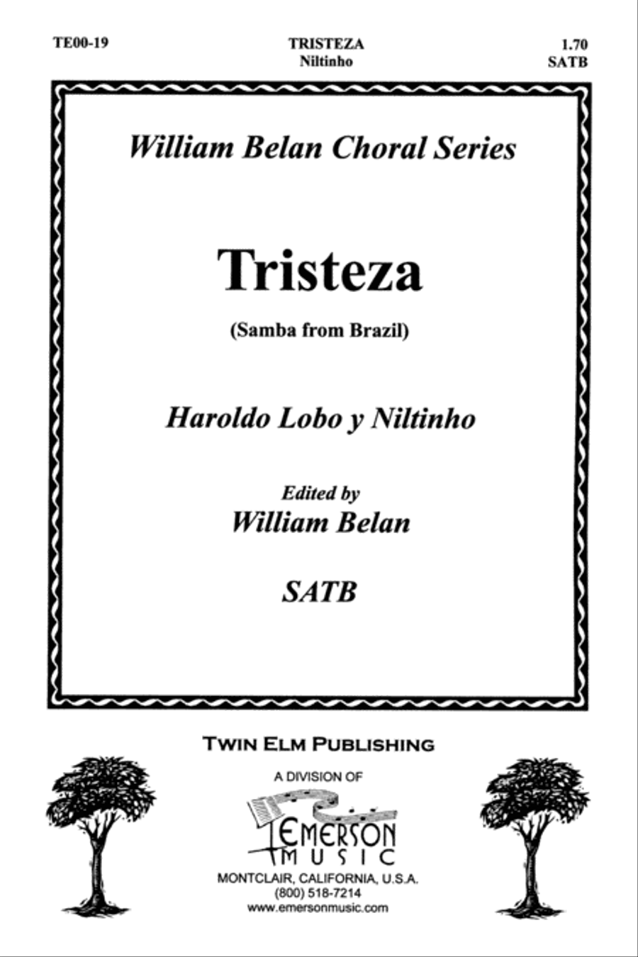 Tristeza - Samba from Brazil Choir scores gallery preview page 1
