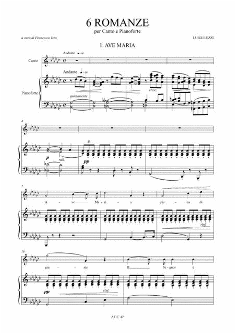 6 Romances for Voice and Piano Voice Solo scores gallery preview page 2