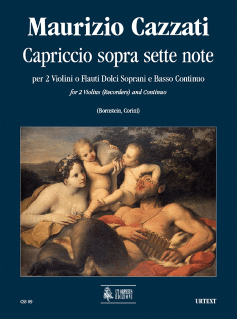 Capriccio sopra sette note for 2 Violins (2 Descant Recorders) and Continuo Soprano Recorder scores gallery preview page 1