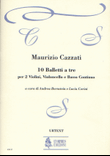 10 Balletti a tre for 2 Violins, Violoncello and Continuo