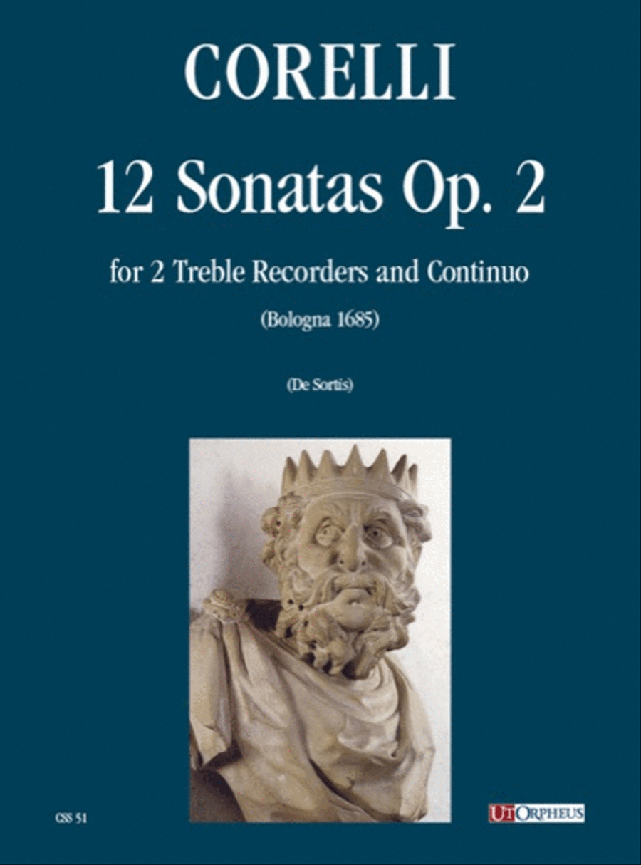 12 Sonatas Op. 2 for 2 Treble Recorders and Continuo Alto Recorder scores gallery preview page 1
