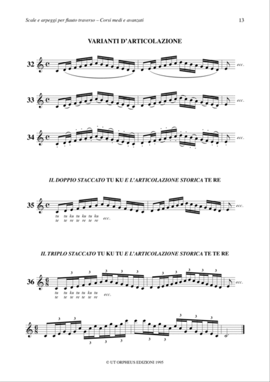 Scales and Arpeggios for Flute - Vol. 2: Intermediate and Advanced courses Flute Solo scores gallery preview page 3