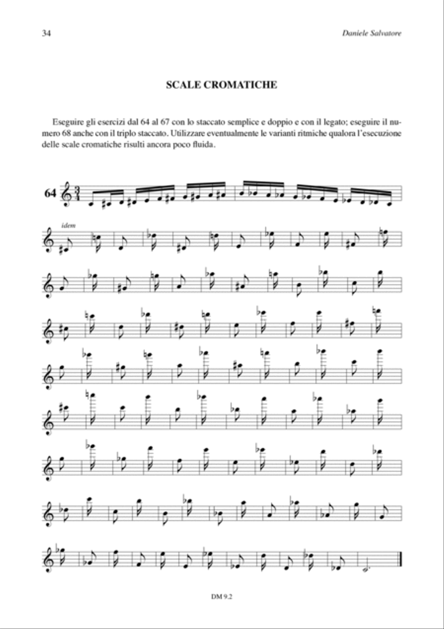 Scales and Arpeggios for Flute - Vol. 2: Intermediate and Advanced courses Flute Solo scores gallery preview page 8
