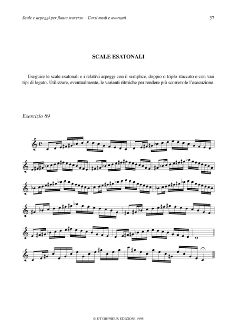 Scales and Arpeggios for Flute - Vol. 2: Intermediate and Advanced courses Flute Solo scores gallery preview page 9