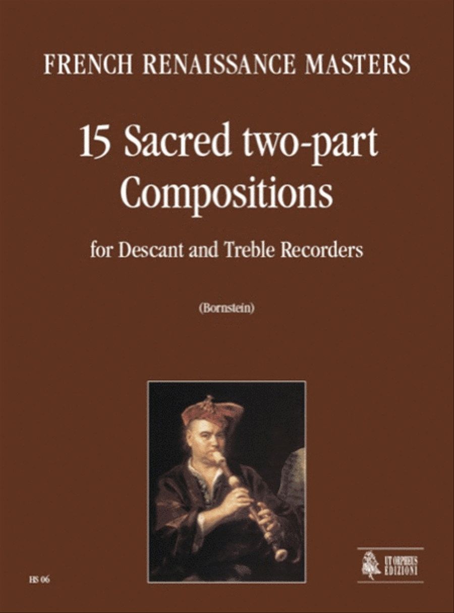 15 Sacred two-part Compositions for Descant and Treble Recorders 2-Part scores gallery preview page 1