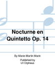 Nocturne en Quintetto Op. 14 for Harp, 2 Violins, Viola and Violoncello