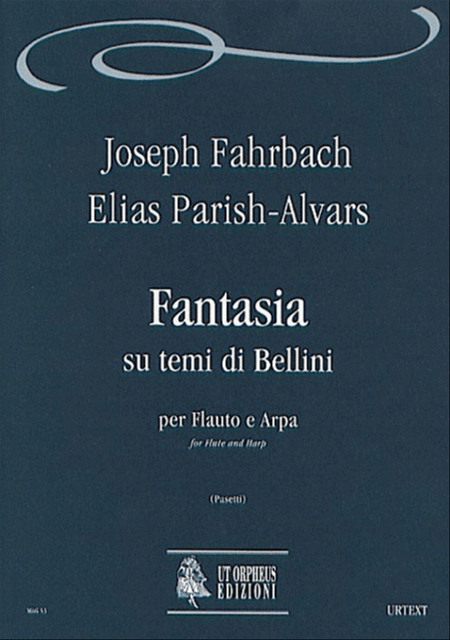 Fantasia on Themes of Bellini (Milano 1838) for Flute and Harp Flute scores gallery preview page 1