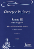 Sonata III in G Major for 2 Mandolins and Continuo