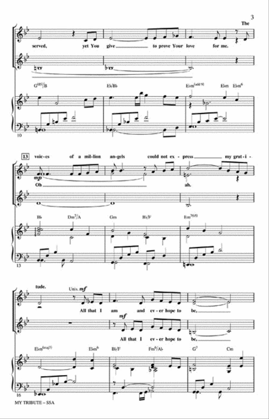 My Tribute SSA scores gallery preview page 3