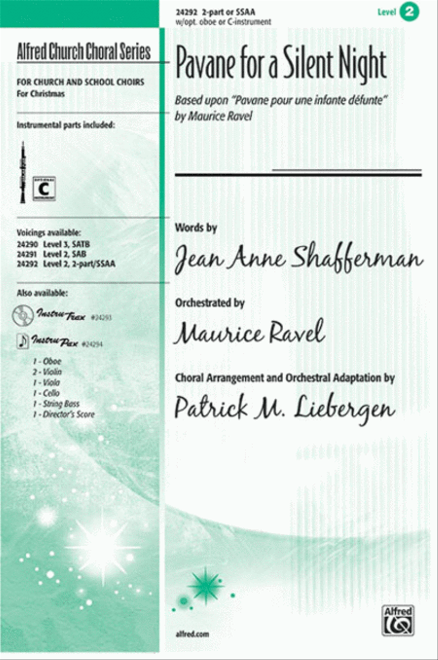 Pavane for a Silent Night SSAA scores gallery preview page 1