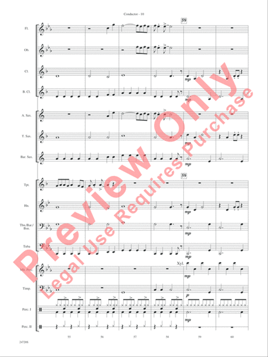Hung Up Hung Up Concert Band scores gallery preview page 12