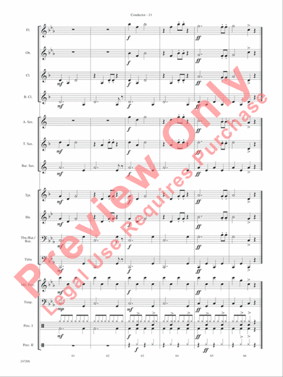 Hung Up Hung Up Concert Band scores gallery preview page 13