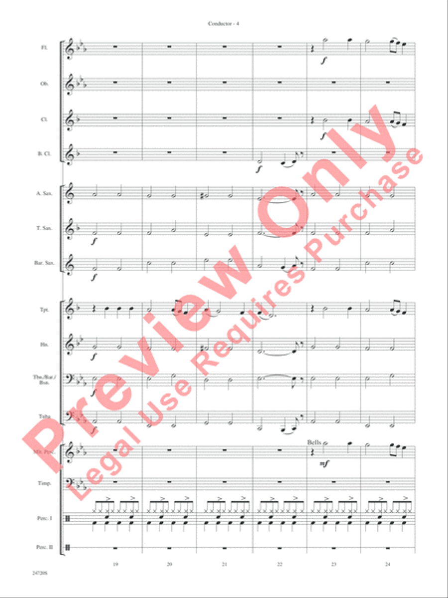 Hung Up Hung Up Concert Band scores gallery preview page 6