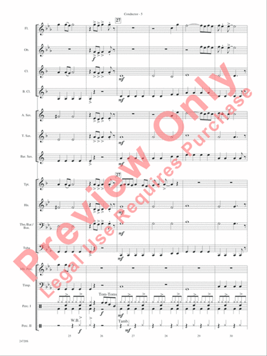 Hung Up Hung Up Concert Band scores gallery preview page 7