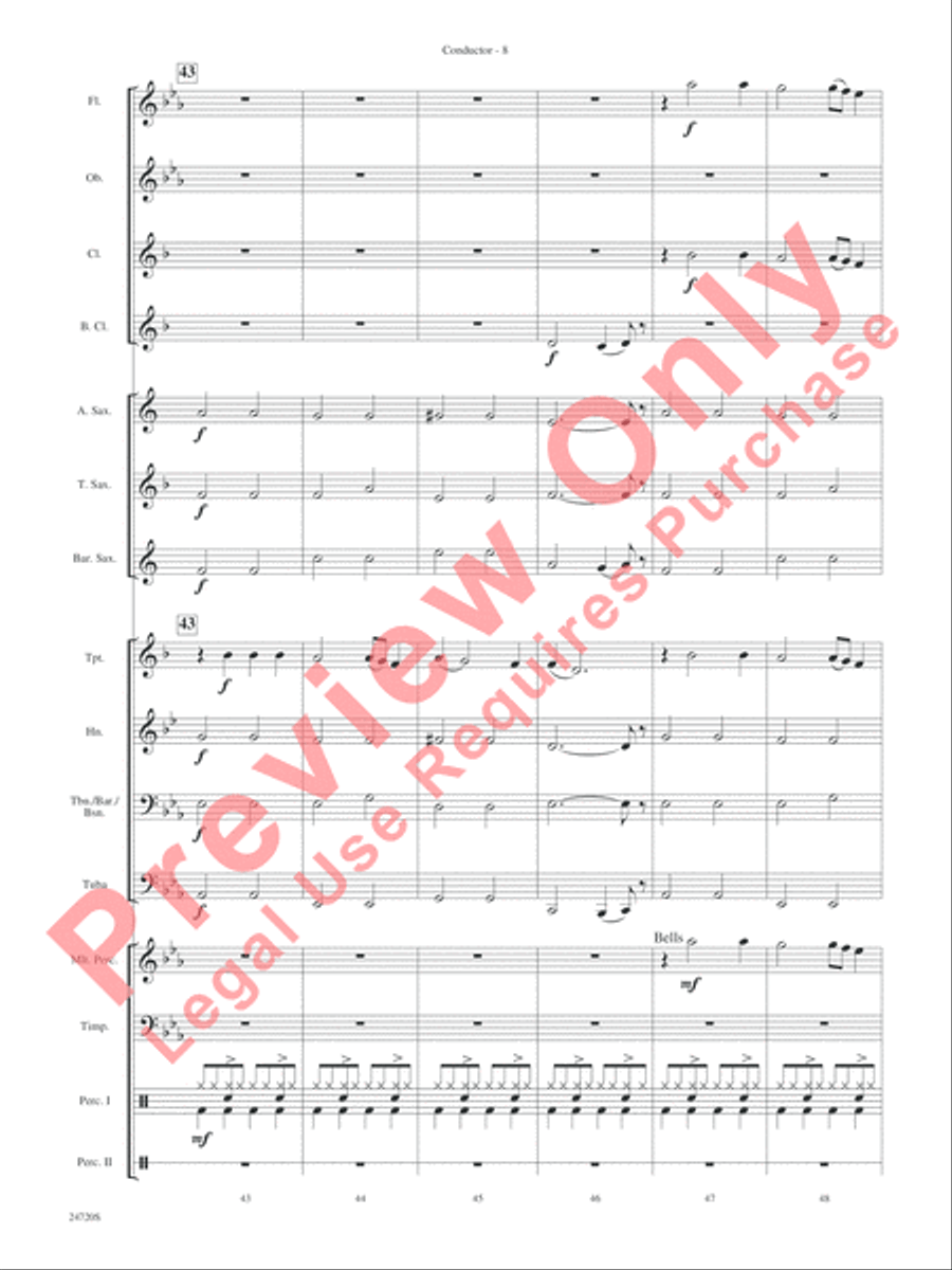 Hung Up Hung Up Concert Band scores gallery preview page 10