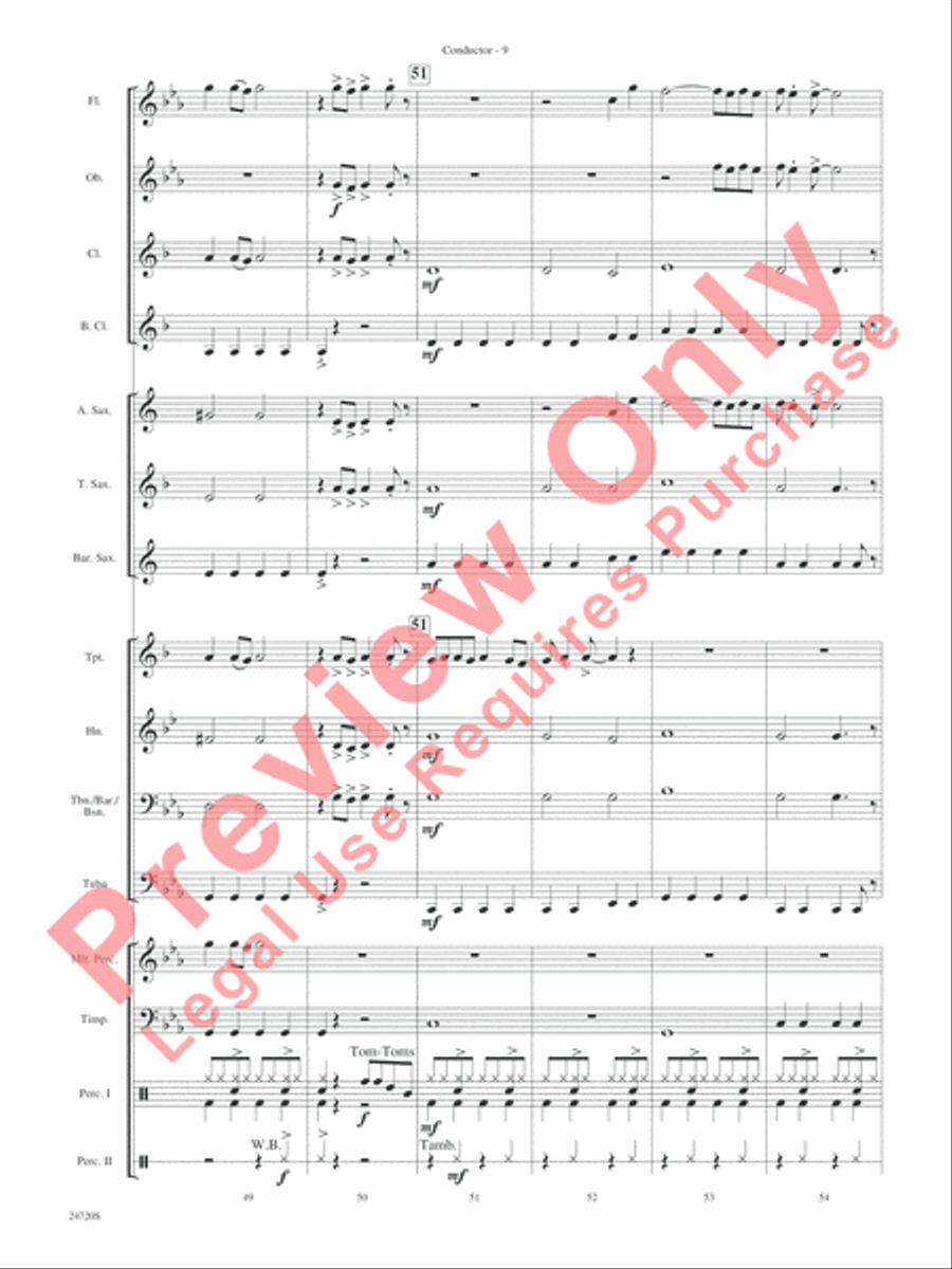 Hung Up Hung Up Concert Band scores gallery preview page 11