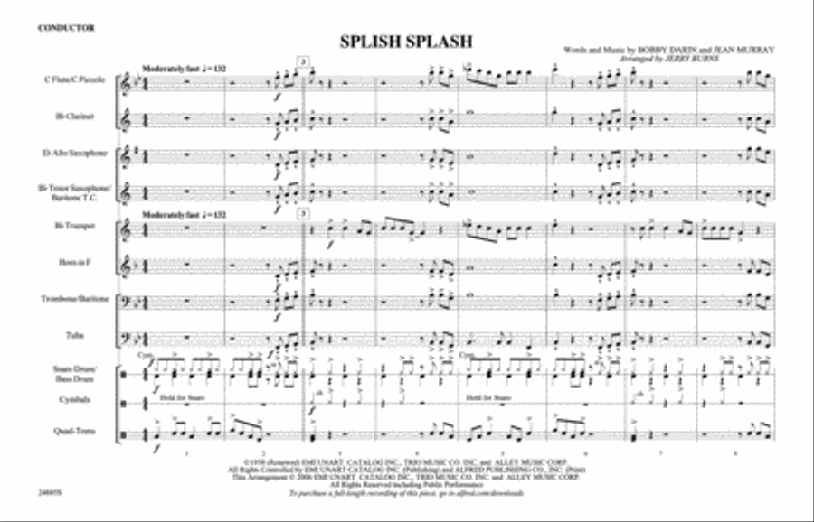 Splish Splash Marching Band scores gallery preview page 2
