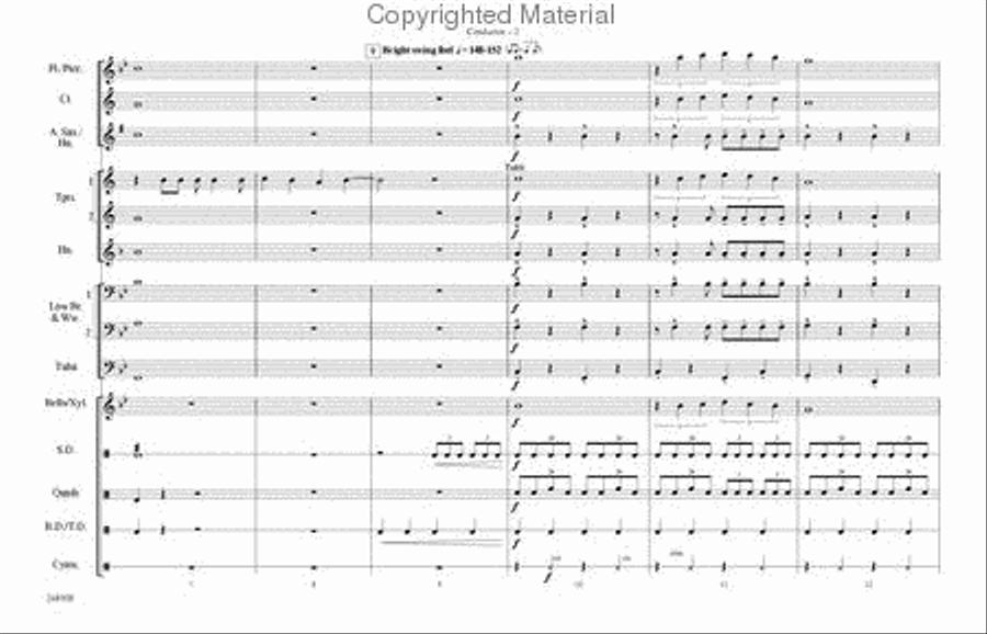 Runaround Sue Marching Band scores gallery preview page 3
