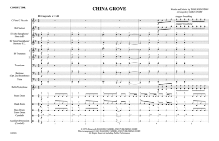 China Grove Marching Band scores gallery preview page 2