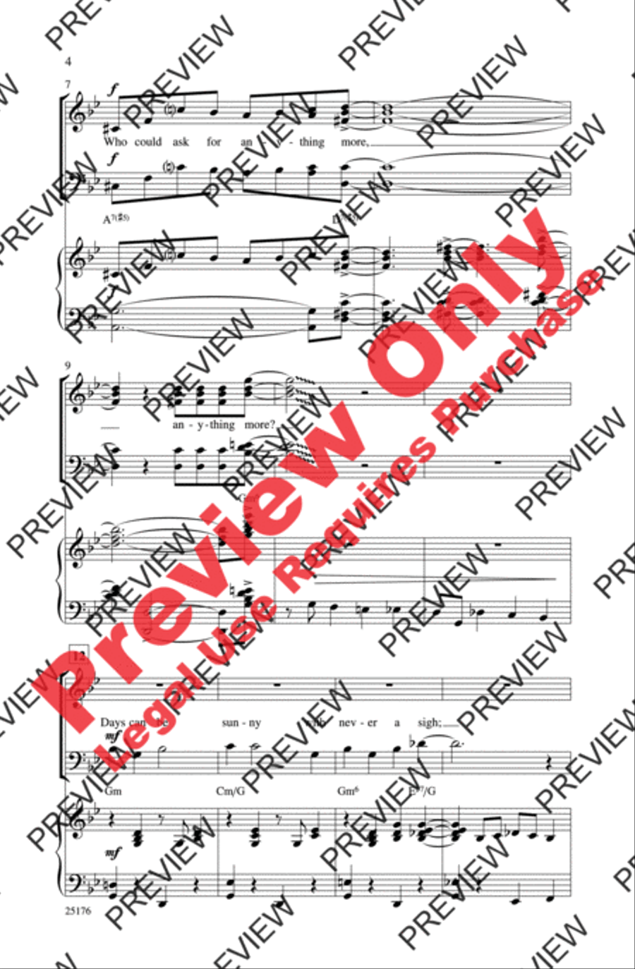 I Got Rhythm I Got Rhythm 4-Part scores gallery preview page 3