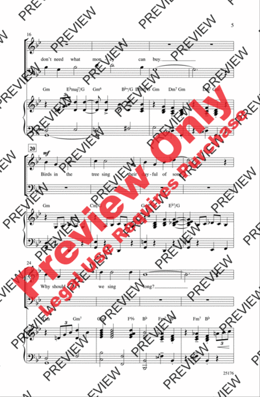 I Got Rhythm I Got Rhythm 4-Part scores gallery preview page 4