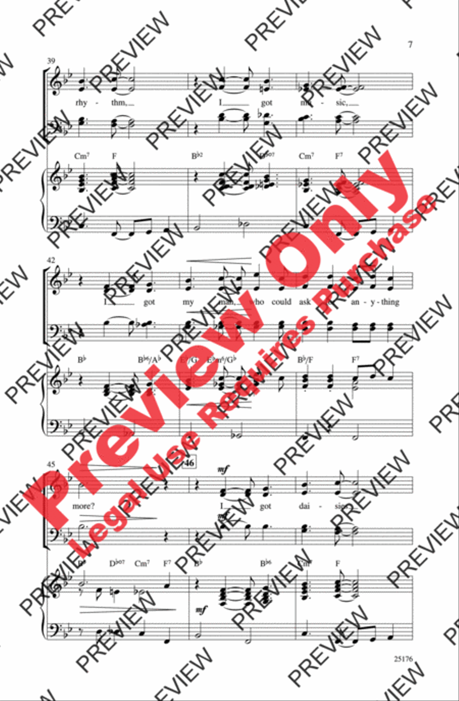 I Got Rhythm I Got Rhythm 4-Part scores gallery preview page 6