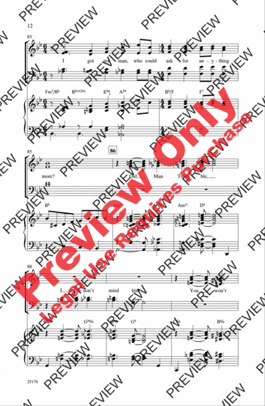 I Got Rhythm I Got Rhythm 4-Part scores gallery preview page 11
