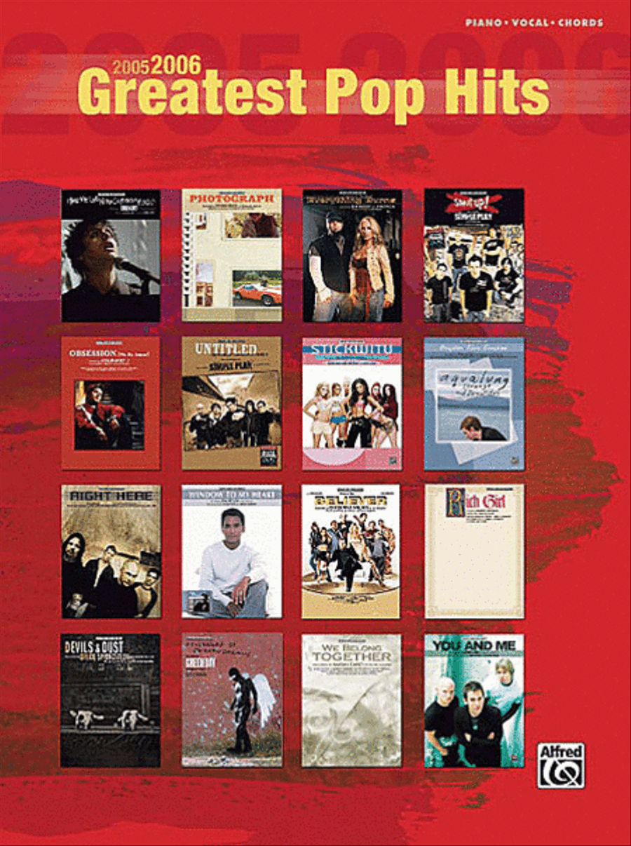 2005-2006 Greatest Pop Hits (Book) Piano, Vocal, Guitar scores gallery preview page 1
