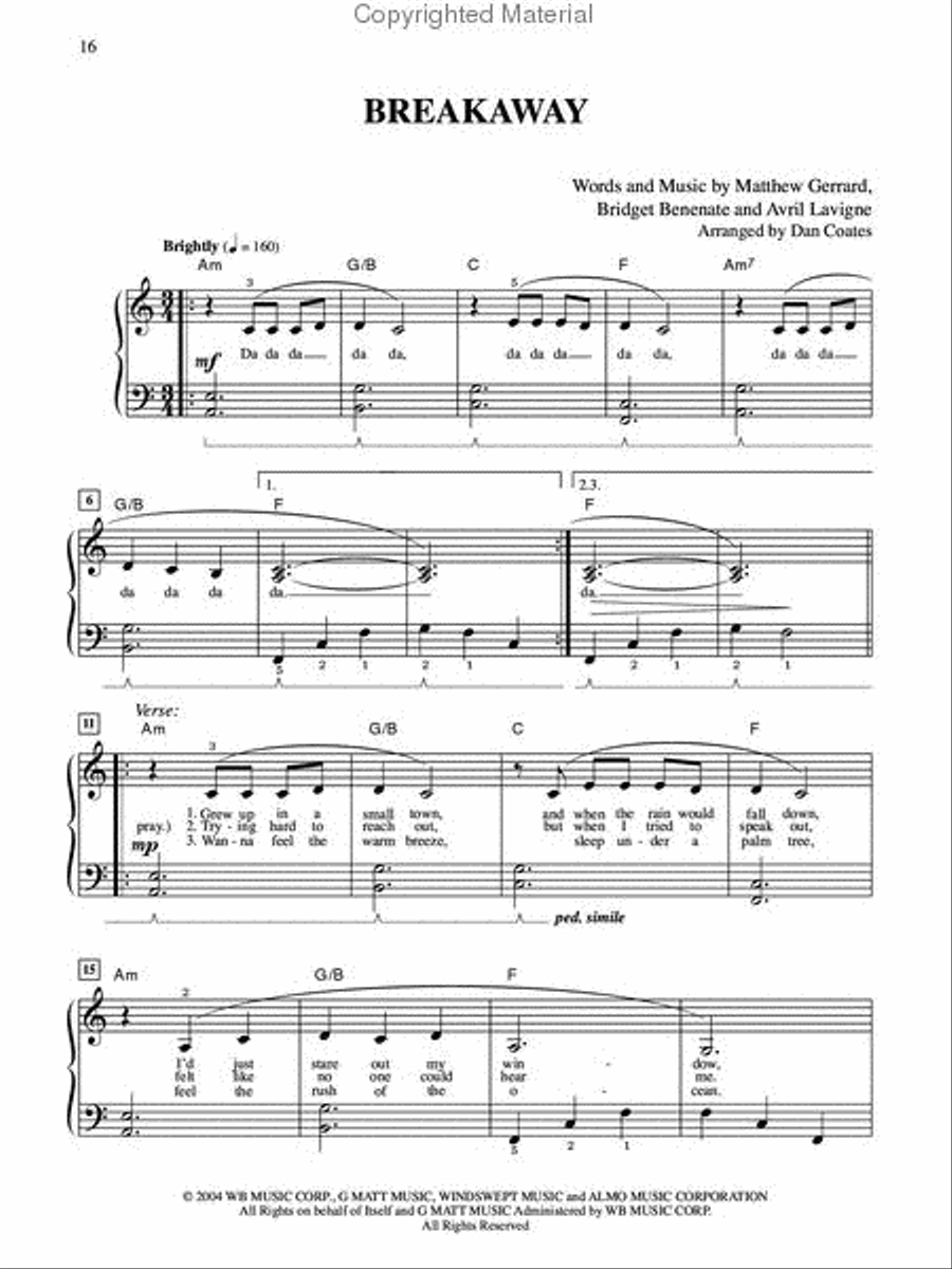 2005-2006 Greatest Pop Hits (Easy Piano) Easy Piano scores gallery preview page 2