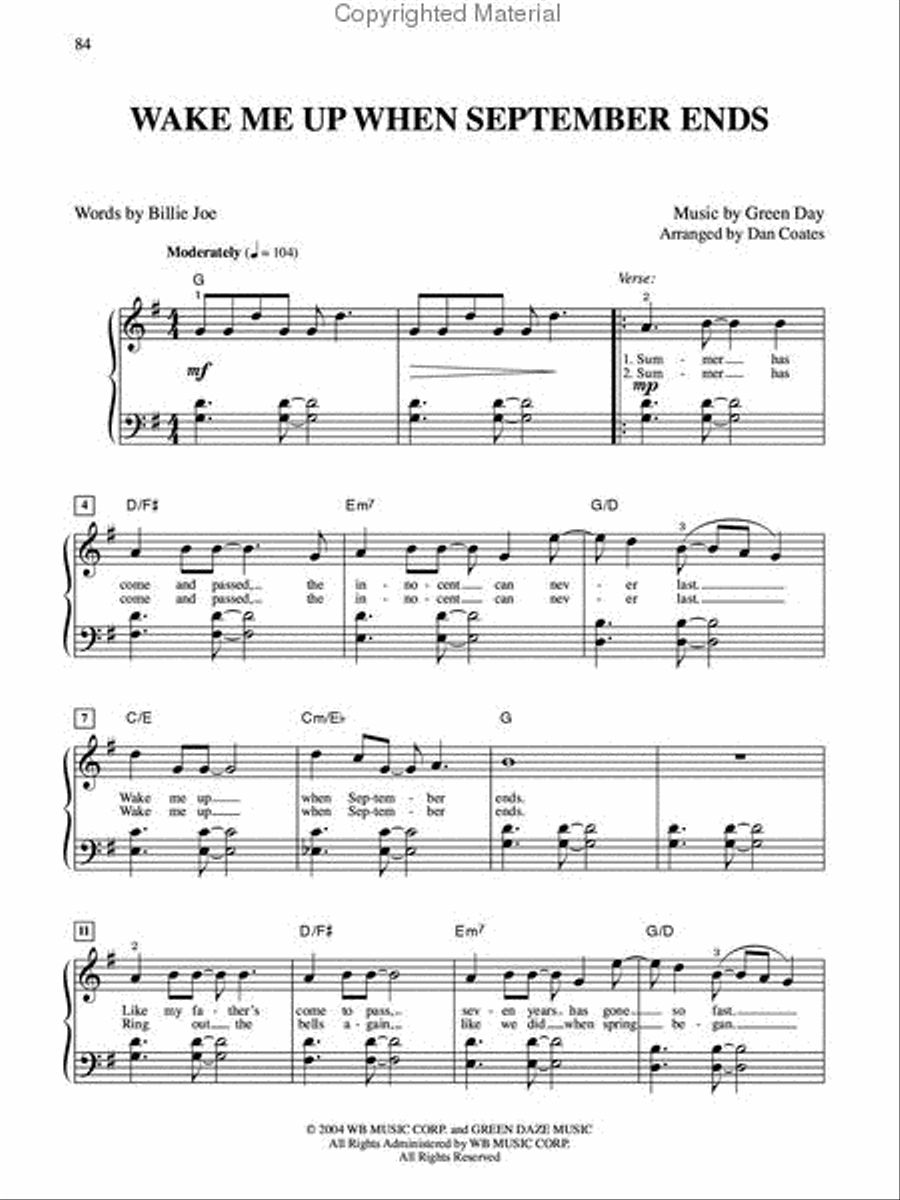 2005-2006 Greatest Pop Hits (Easy Piano) Easy Piano scores gallery preview page 4