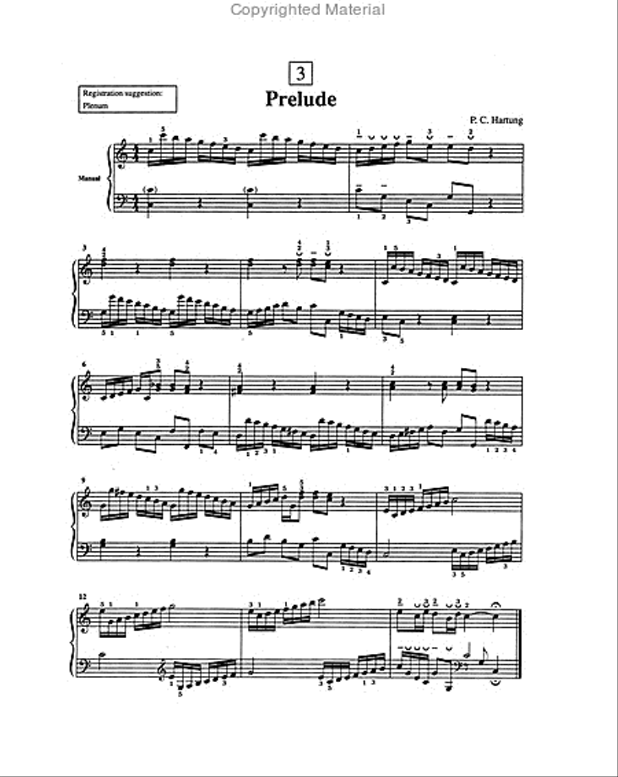 Suzuki Organ School, Volume 4 Organ scores gallery preview page 3