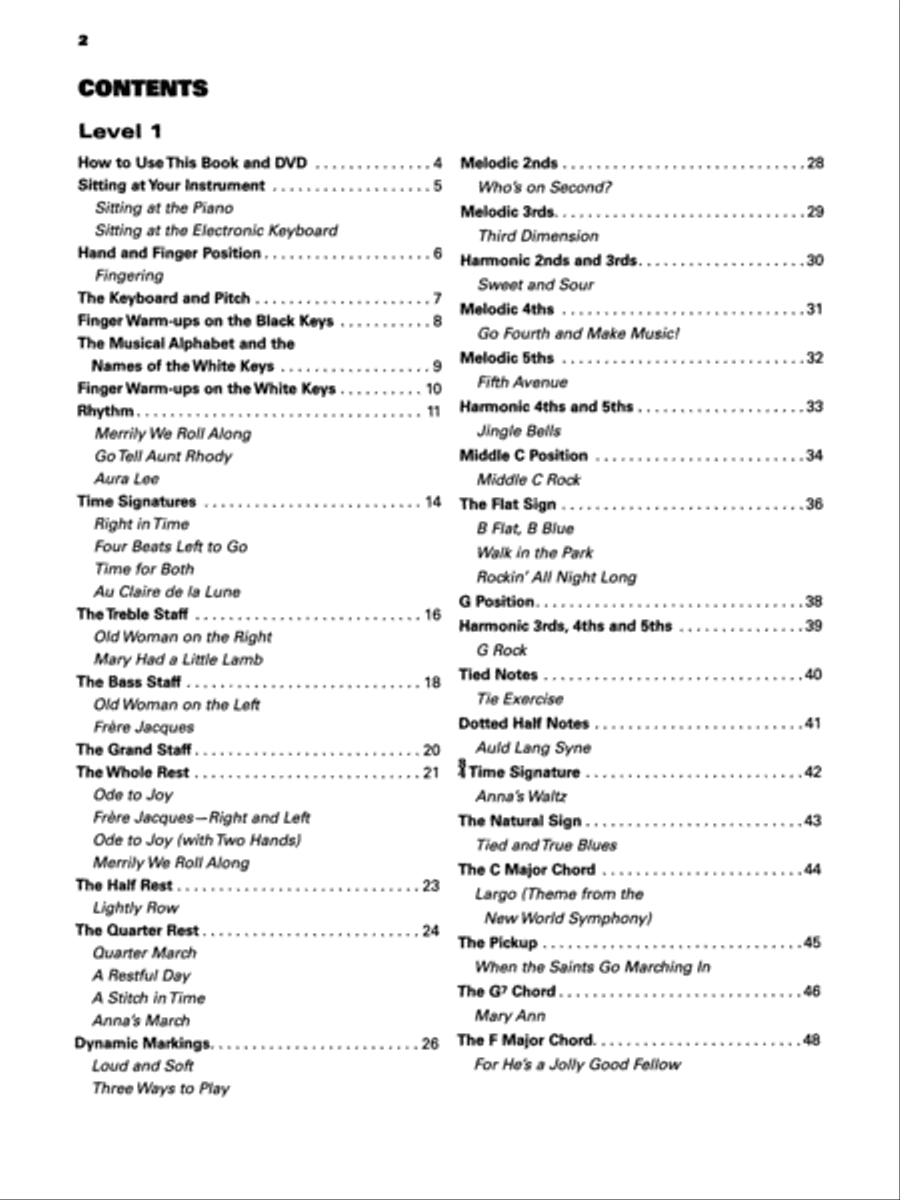 Alfred's Max: Learn to Play Keyboard Complete (Book and DVD) Electronic Keyboard scores gallery preview page 2