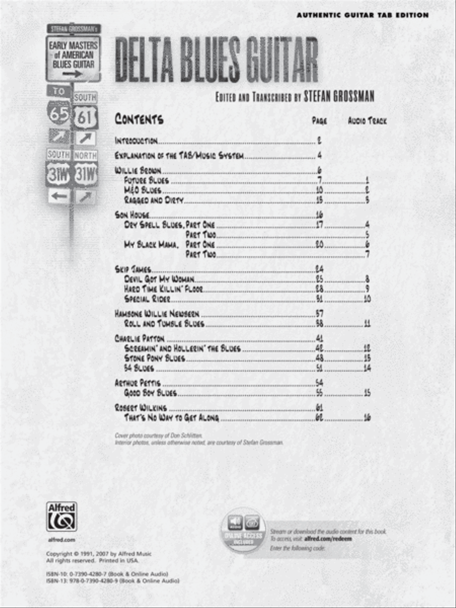 Stefan Grossman's Early Masters of American Blues Guitar: Delta Blues Guitar Acoustic Guitar scores gallery preview page 2