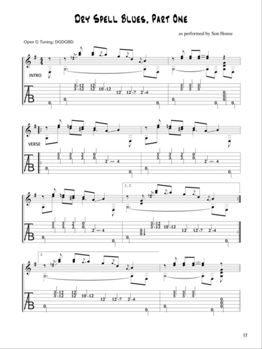 Stefan Grossman's Early Masters of American Blues Guitar: Delta Blues Guitar Acoustic Guitar scores gallery preview page 5