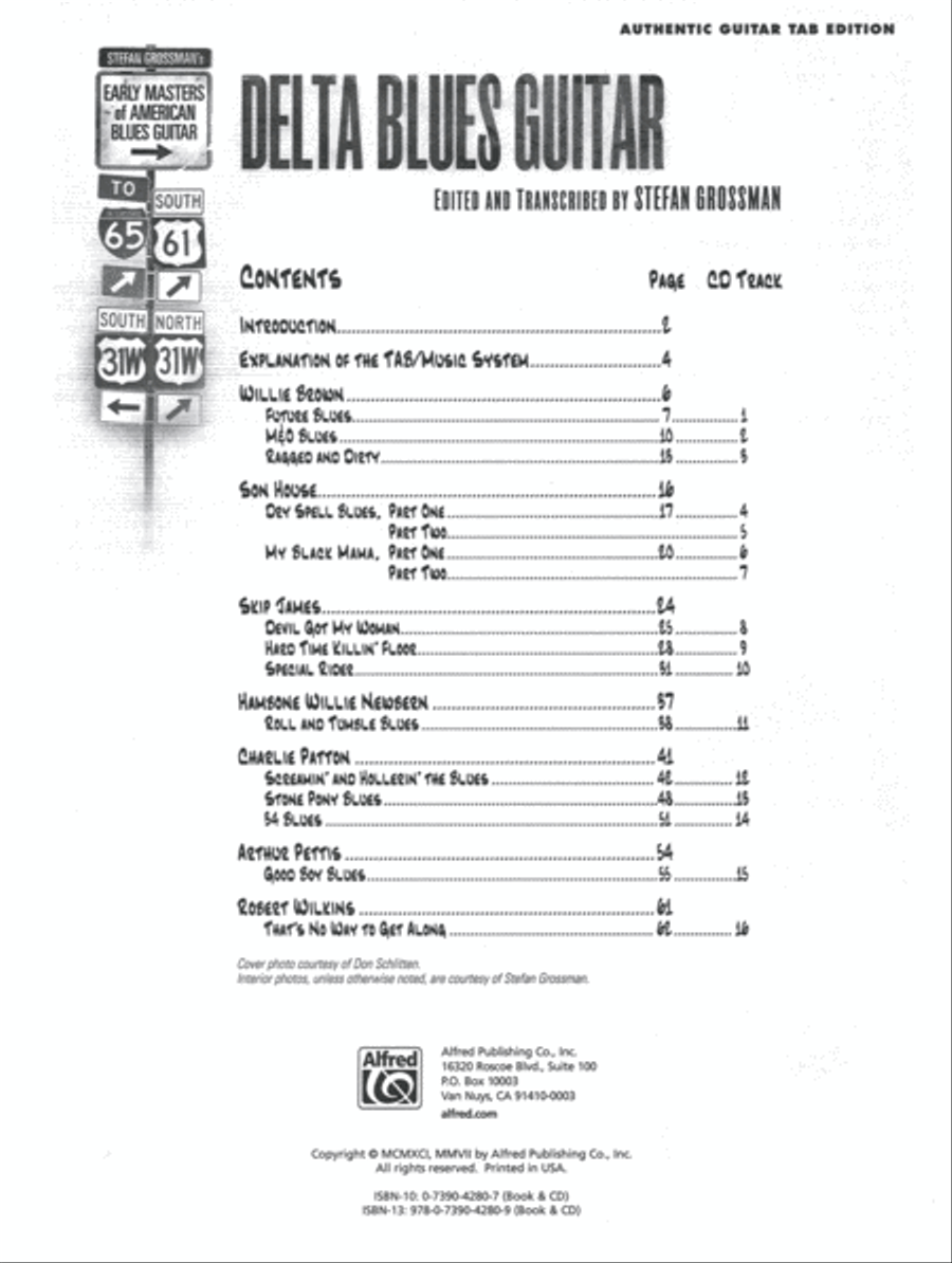 Stefan Grossman's Early Masters of American Blues Guitar: Delta Blues Guitar Acoustic Guitar scores gallery preview page 6