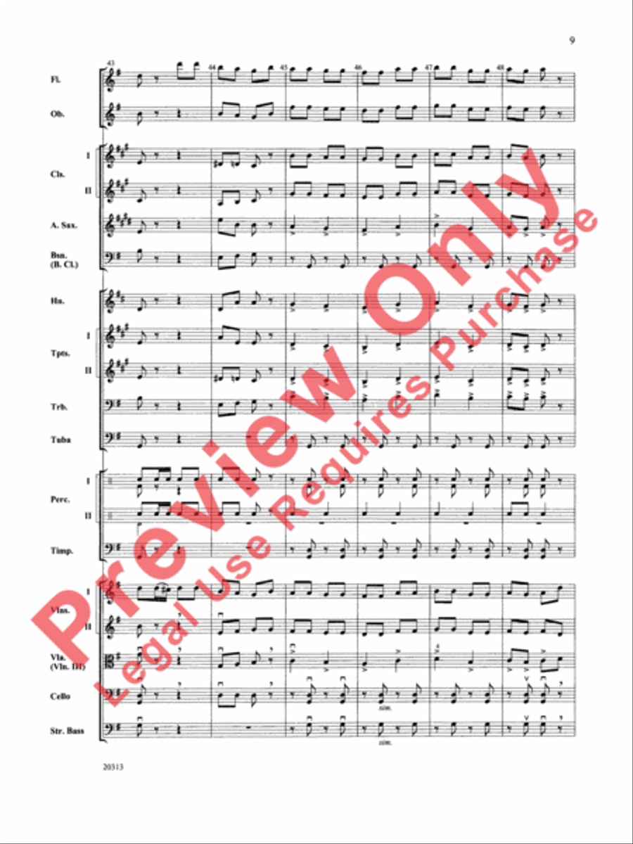 Trepak from The Nutcracker Ballet Full Orchestra scores gallery preview page 10