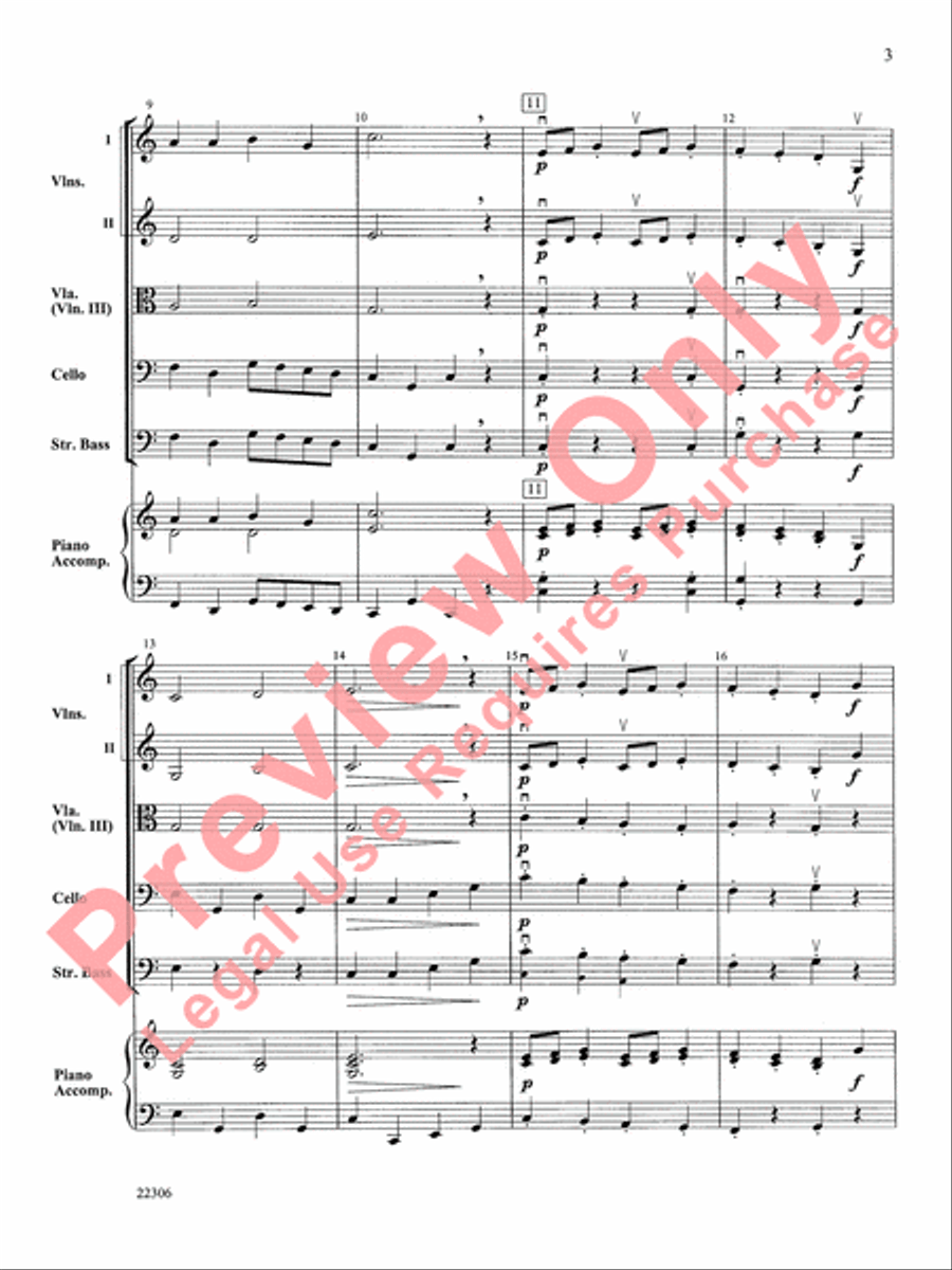 Rigaudon Rigaudon String Orchestra scores gallery preview page 4
