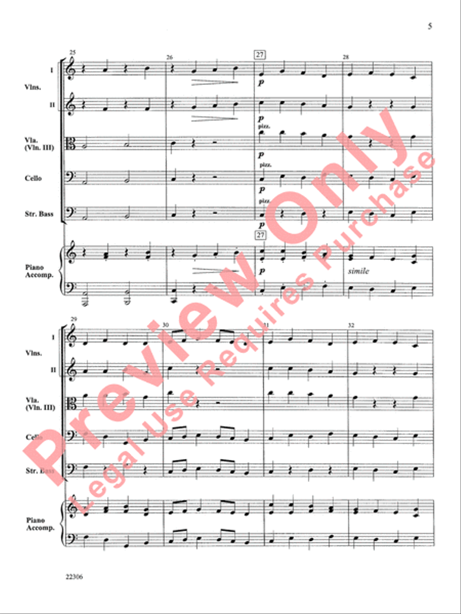 Rigaudon Rigaudon String Orchestra scores gallery preview page 6