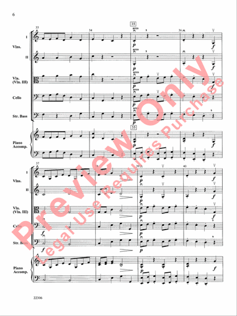 Rigaudon Rigaudon String Orchestra scores gallery preview page 7