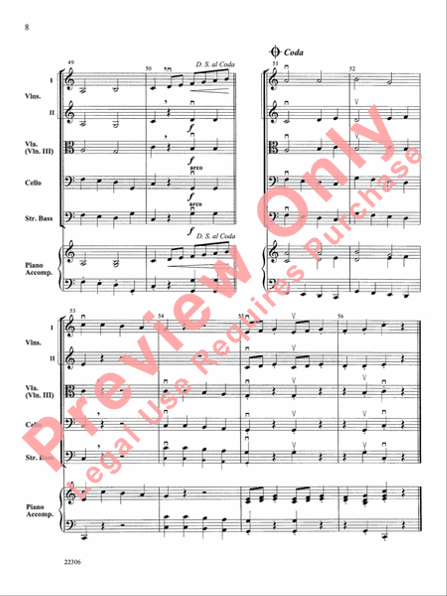 Rigaudon Rigaudon String Orchestra scores gallery preview page 9