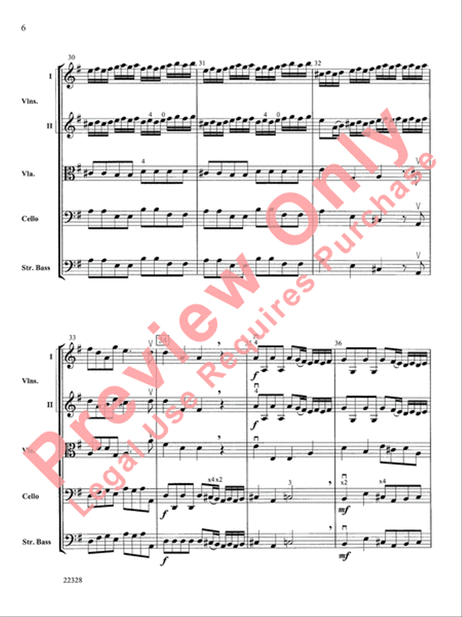 Overture to Alcina Overture to Alcina String Orchestra scores gallery preview page 7