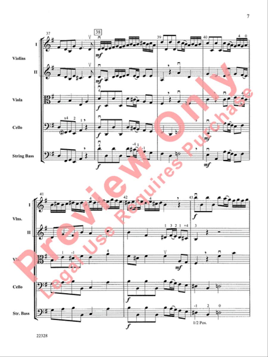 Overture to Alcina Overture to Alcina String Orchestra scores gallery preview page 8