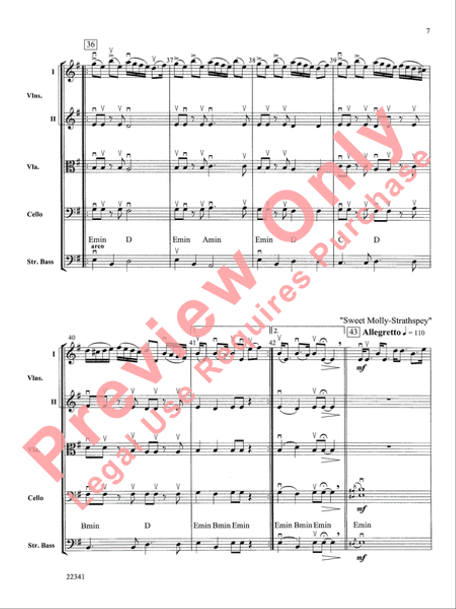 Scottish Mist Scottish Mist String Orchestra scores gallery preview page 8