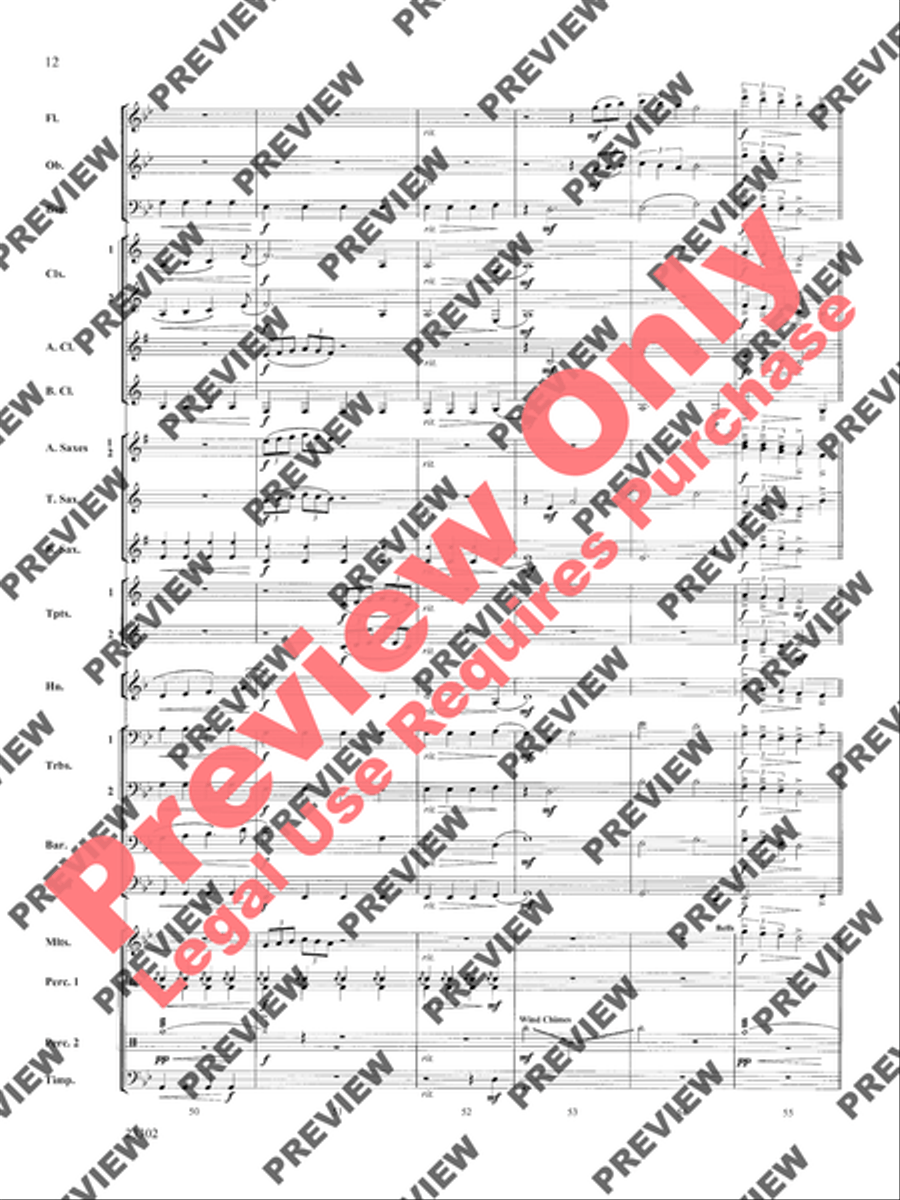White Water Journey White Water Journey Concert Band scores gallery preview page 5