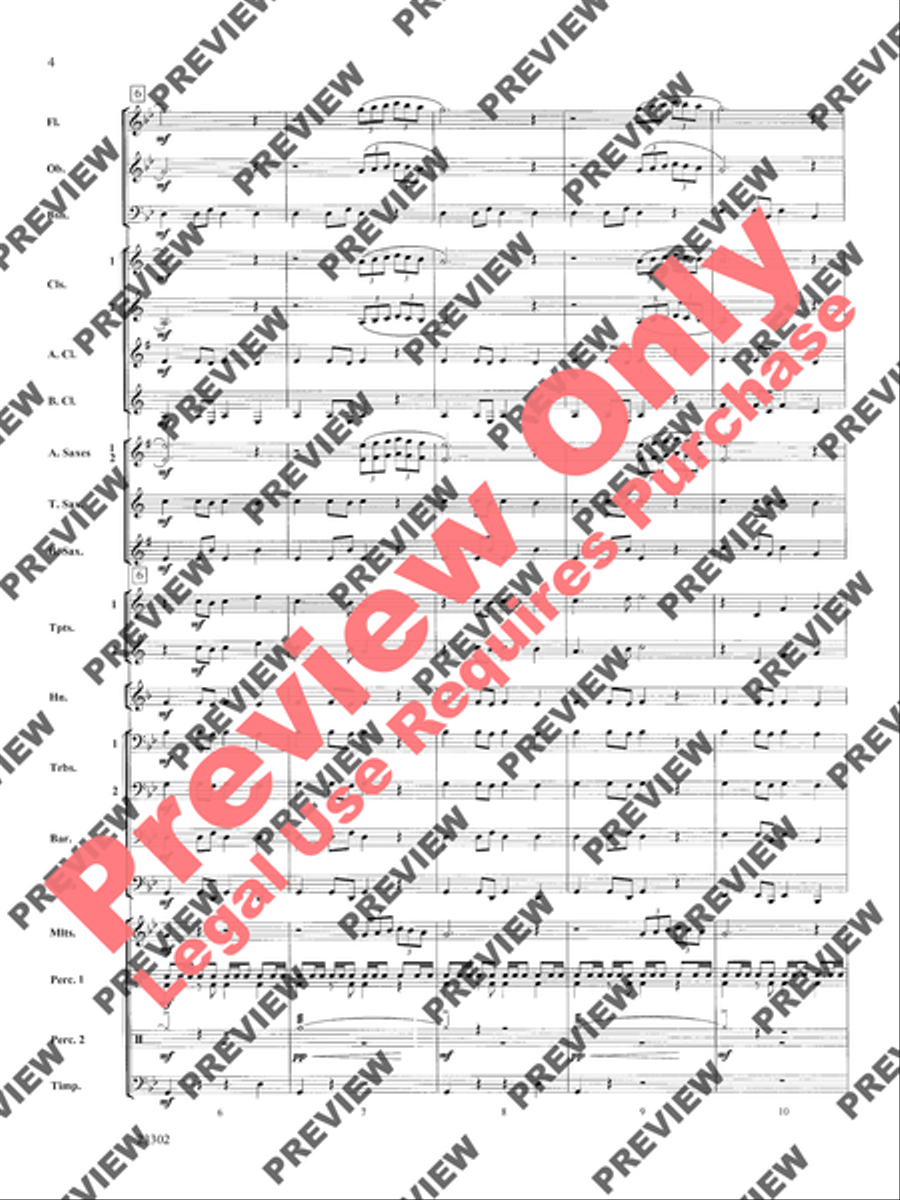 White Water Journey White Water Journey Concert Band scores gallery preview page 15