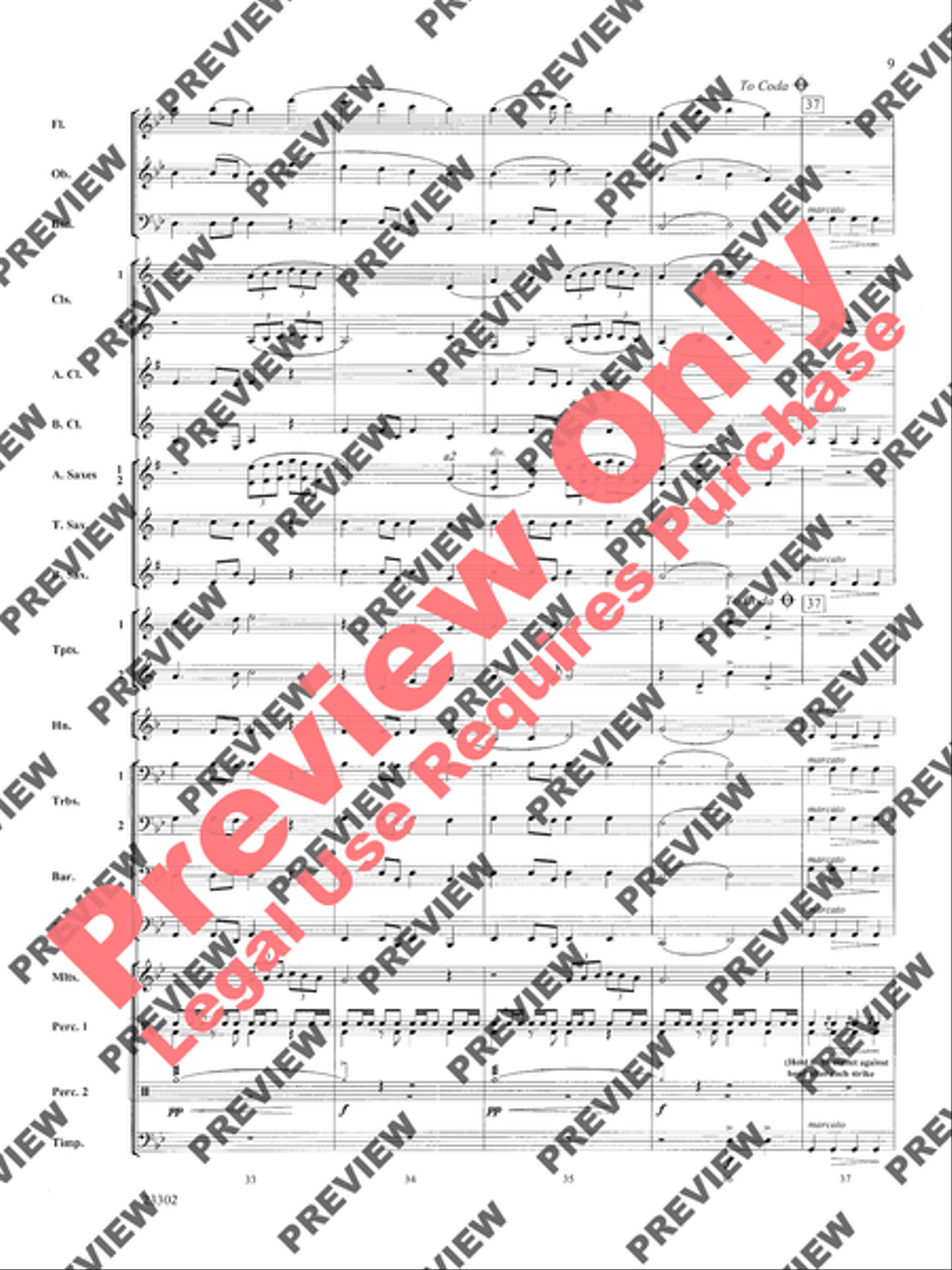 White Water Journey White Water Journey Concert Band scores gallery preview page 20