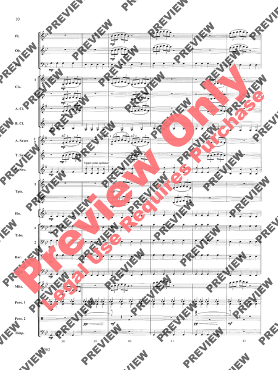 White Water Journey White Water Journey Concert Band scores gallery preview page 21