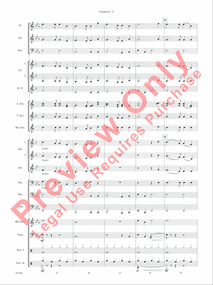 Auld Lang Syne (A Holiday Farewell for Band) Concert Band Methods scores gallery preview page 9