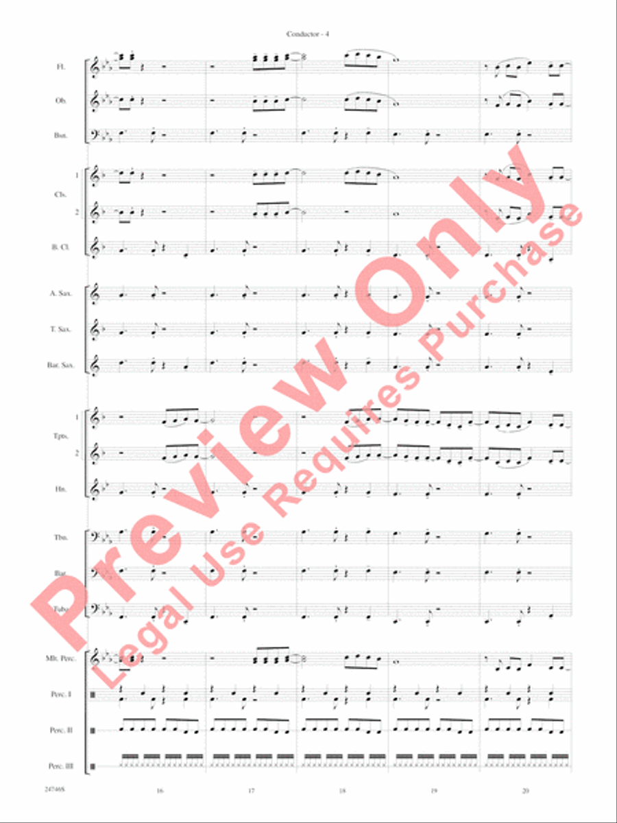Don't Cha Don't Cha Concert Band scores gallery preview page 7